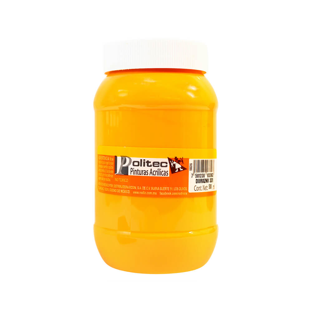 Pintura Acrílica Durazno Politec 500 ml - Image 2