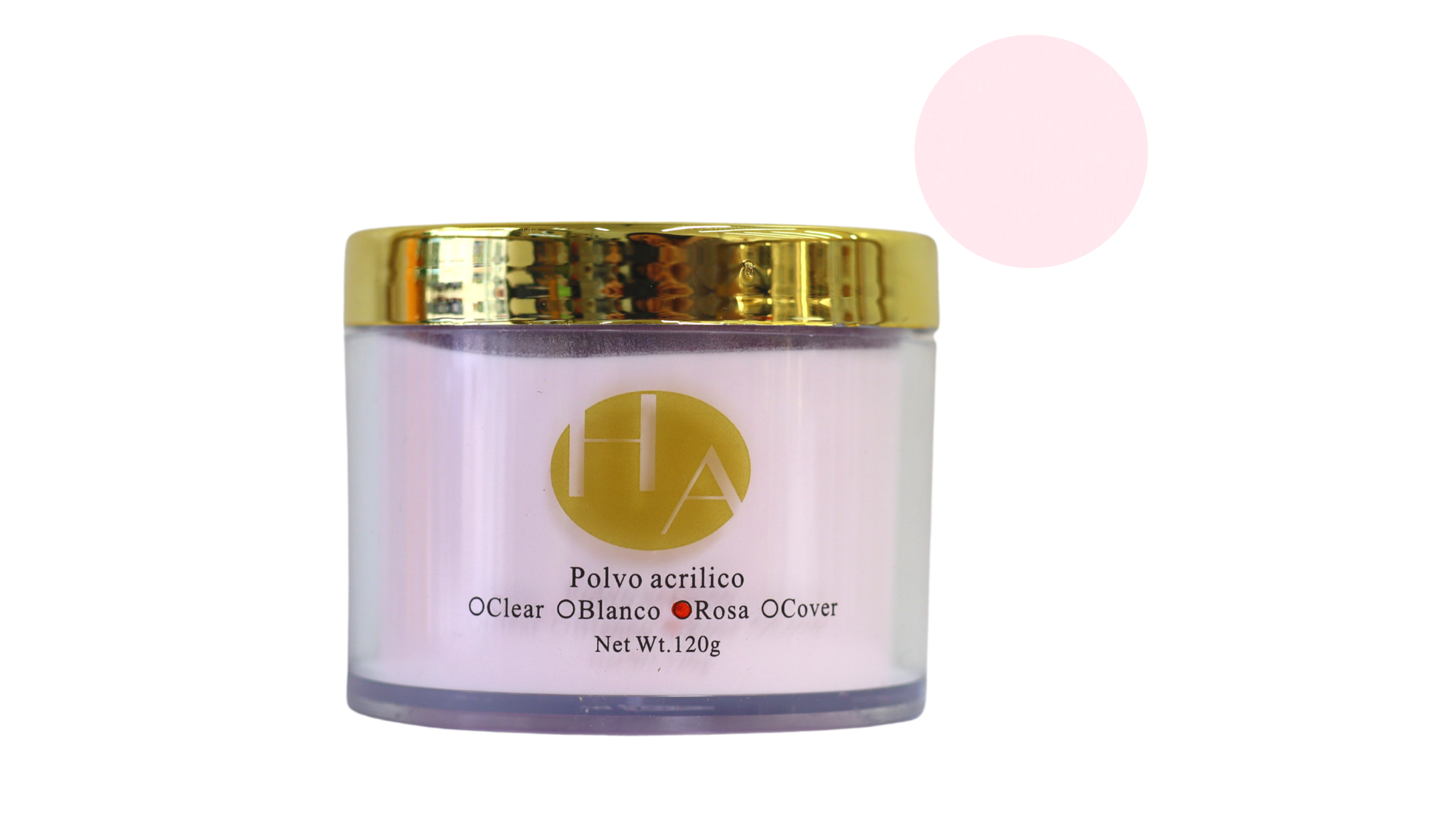 Polvo Acrílico Rosa Frances Profesional Hanna 120g/Acrílico para Uñas